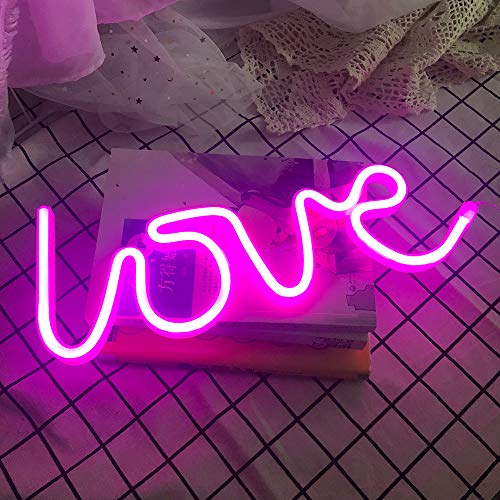 Love Neon Sign USB or Battery Powered Night Light