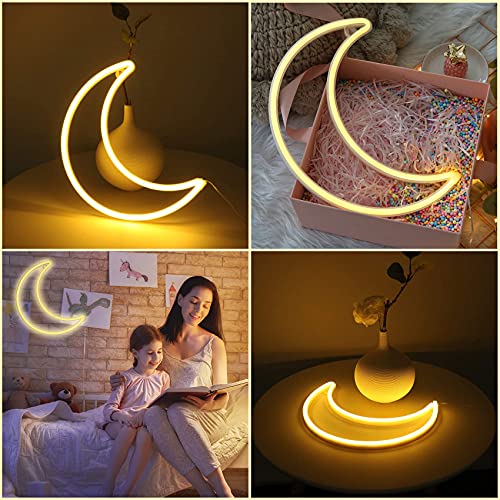 LED Moon Neon Light for Home Decoration