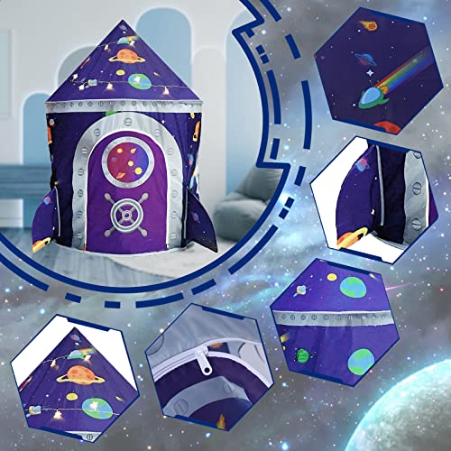 Premium Space Castle Pop Up Tent for Kids Playhouse / Star Lights