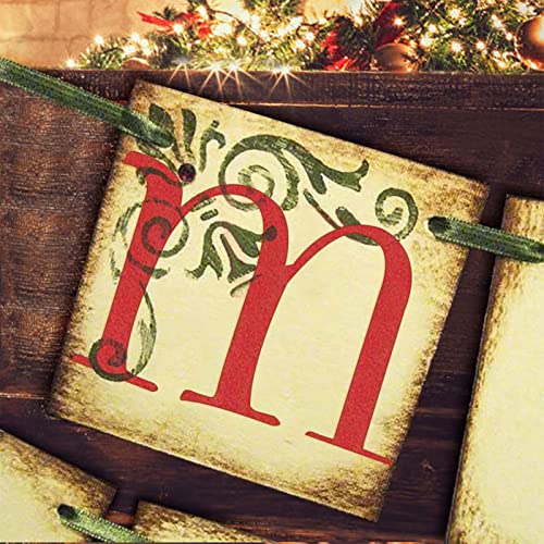 Vintage Merry Christmas Banner Decoration