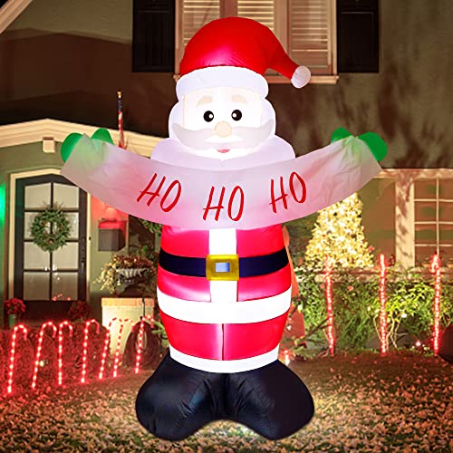 6ft Inflatables Santa/Snowman Christmas Decoration w/ LEDs