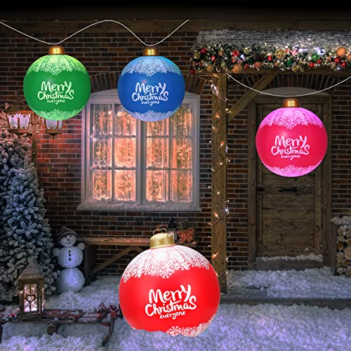 24in Giant Christmas Balls Outdoor Decoration w LEDS