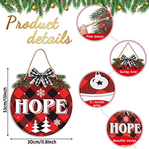 6 Pcs Christmas Hanging Sign Decorations