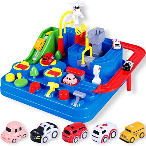 City Rescue Preschool Educational Toy Vehicle, Parent-Child Interactive Racing Toys