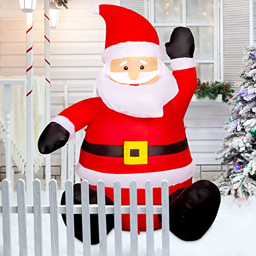 4 FT Christmas Inflatable Santa Claus with Built-in LED Light