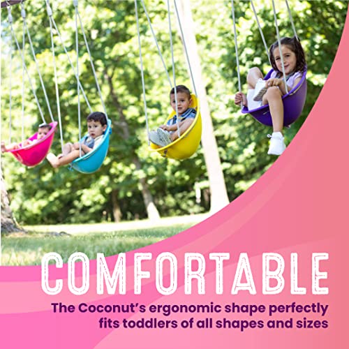 Your Child's First Swing w/ Blister Free Rope & 3-Point Safety Harness