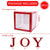 Transparent Joy Box  Blocks Christmas Decorations