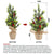 24 inch 2 Pack Artificial Mini Christmas Trees