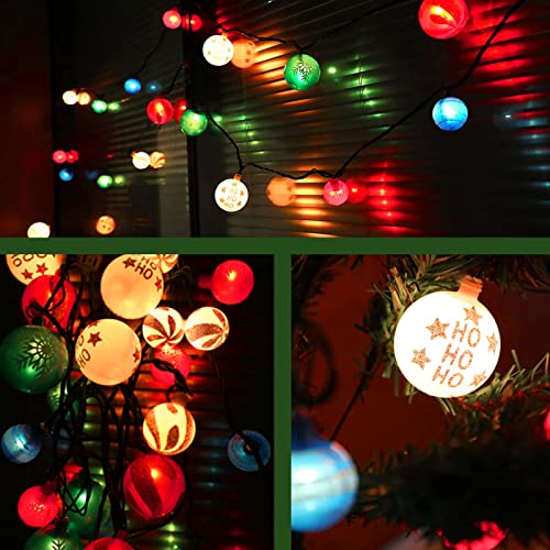 28ft 25 Bulbs Christmas Ball Ornaments w/ Lights