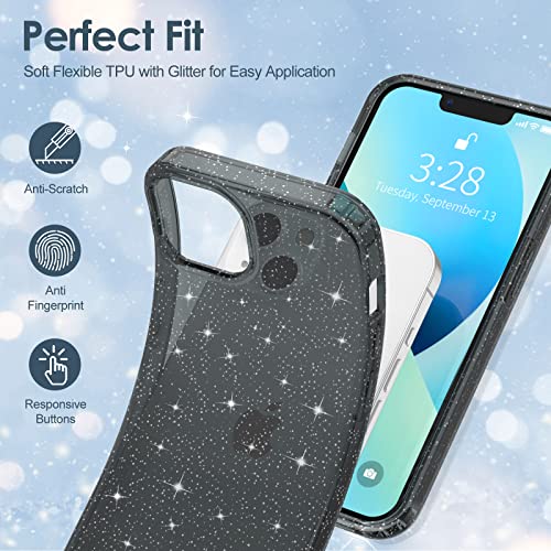 Slim Case for iPhone 13 Soft Liquid Silicone Gel Rubber Bumper, Anti-Scratch Microfiber Lining