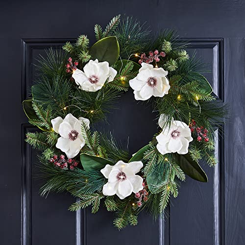 24 Inch Prelit Christmas Wreath Decoration