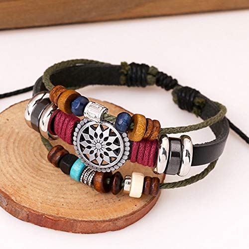 Bohemian Wind Beaded Multilayer Hand Woven Bracelet for Women