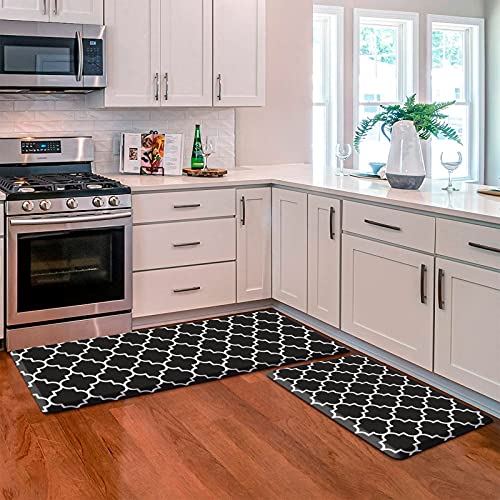 [2 PCS] Kitchen Cushioned Anti-Fatigue Floor Mat, Heavy Duty PVC Ergonomic