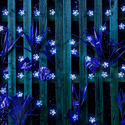 Waterproof Solar Flower Christmas String Fairy Lights