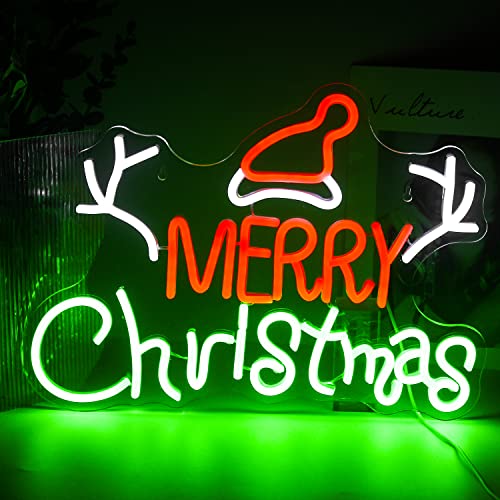 Merry Christmas Neon LED Signs Decoration