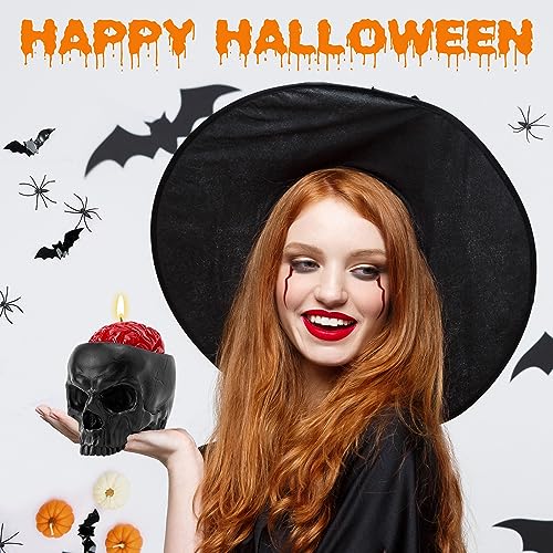 Halloween Candle, Skull Bleeding Candle Gothic Decorations for Home Table Farmhouse