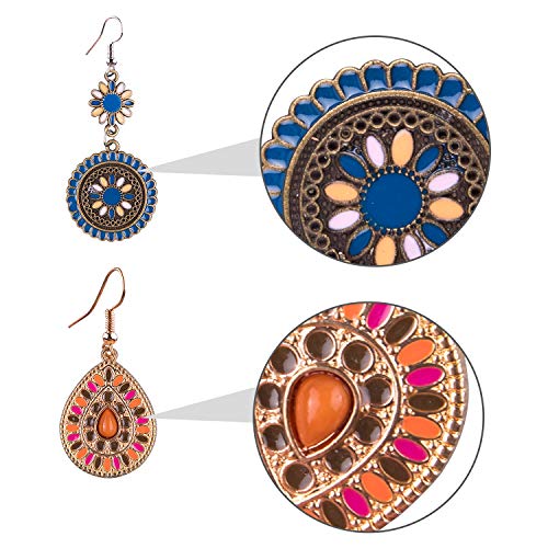 20 Pairs Bohemian Earrings Vintage Set for Women