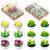 12Pcs Cute Handmade Artificial Succulents Tealight Candles Set