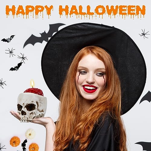 Halloween Candle, Skull Bleeding Candle Gothic Decorations for Home Table Farmhouse