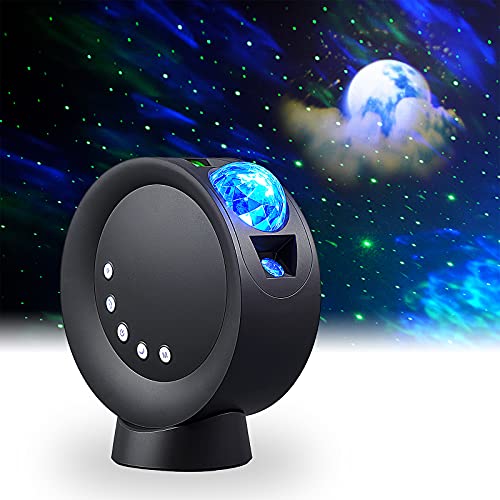 LED Sky Projector Light, Galaxy Lighting, Nebula Star Night Lamp w/ Base & Remote Control