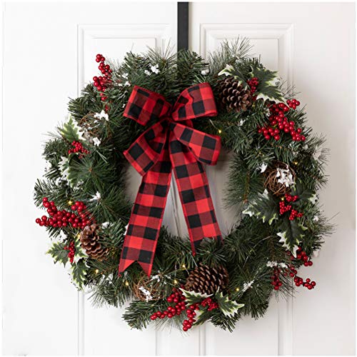 24 Inch Prelit Christmas Wreath Decoration