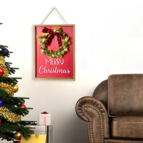 Merry Christmas LED Lighted Hanging Decoration