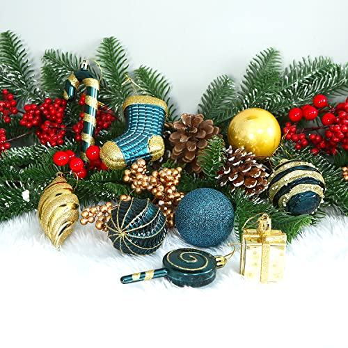 76ct Christmas Tree Balls Ornaments Set