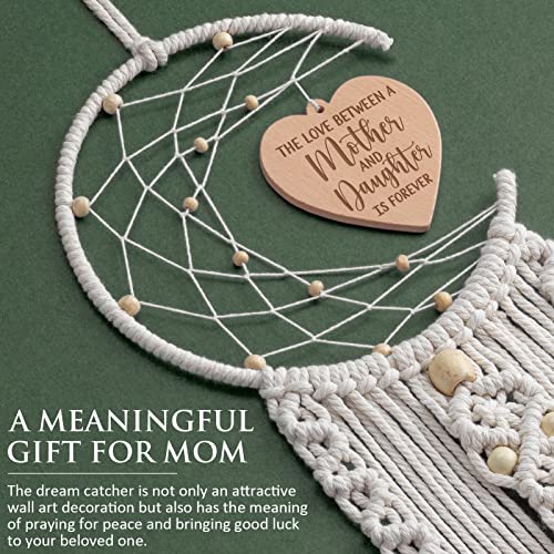 Mothers Day Gift Dream Catcher w/  Warm Heart Pendant Message