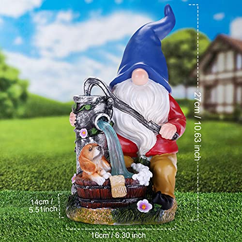 Garden Gnomes Outdoor Solar Figurine Lawn Patio Yard Funny Large Decor