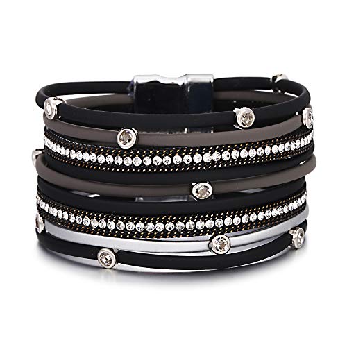 Leather Wrap Bracelet for Women