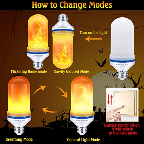 Halloween Decorations LED Flame Light Bulbs