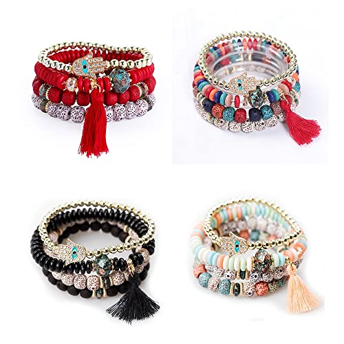 Bohemian Stretch Beads Bracelets for Women