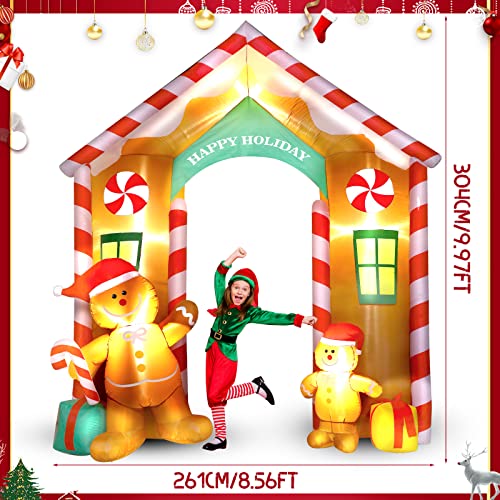 9.97 ft Inflatable Christmas Arch Outdoor Decoration