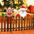 2 Pieces Christmas Fence Peeker Decoration