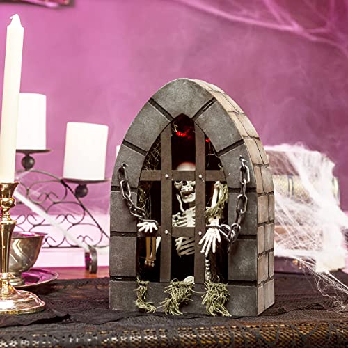 Halloween Animated Skeleton Tabletop Decoration w/ LED