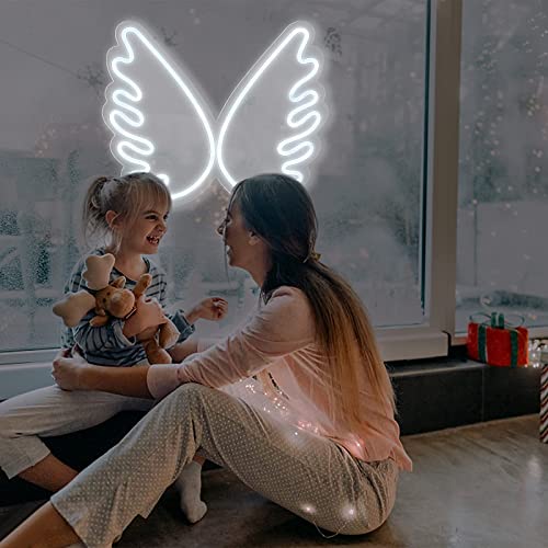 Angel Wing Led Neon Signs(16 x 13 inch) for Bedroom Decoration