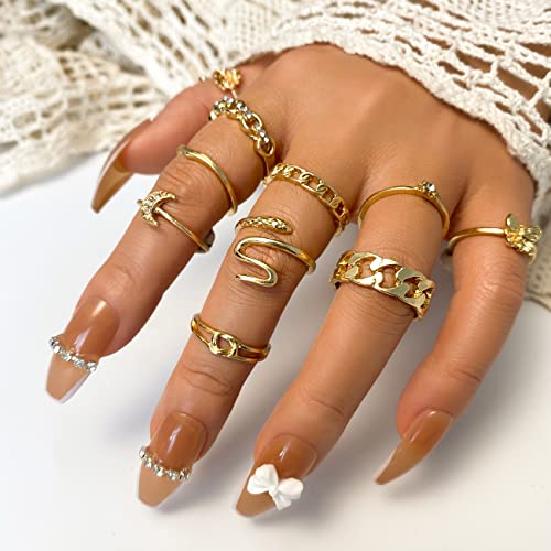 Vintage Silver Knuckle Rings Set for Women