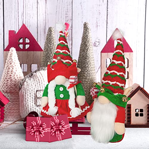 Mr and Mrs Gnomes Plush Set for Christmas Decoration