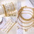 (24 PCS) Boho 14k Gold Plated Chain Bracelets Set for Women