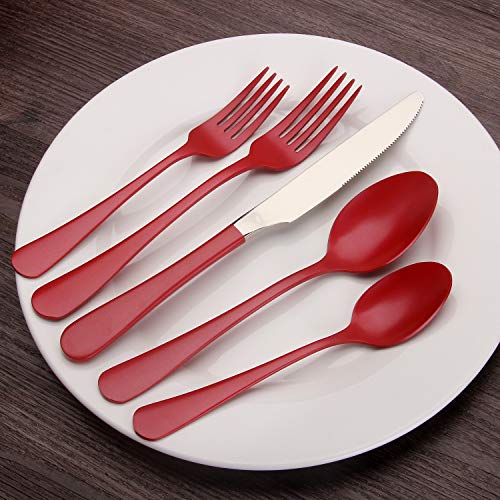 20-Piece Stainless Steel Flatware Set  Service for 4, Mirror Polished, Dishwasher Safe