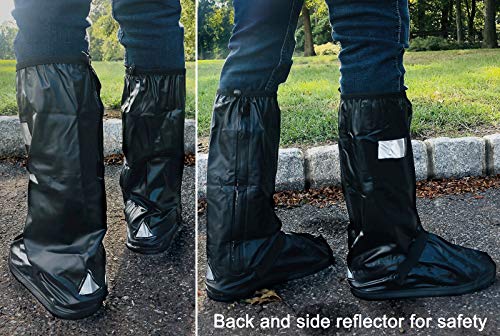 Waterproof Rain Shoe Covers Slip Resistance-  Black