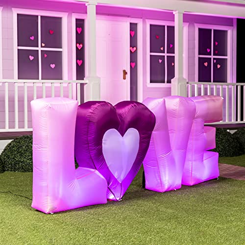 9 FT Inflatable Long Love Letters w/ LED Lights Wedding Valentines Day Decoration