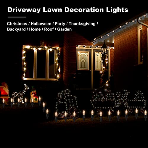 24.2 feet 20 LED  C9 Christmas Pathway Lights