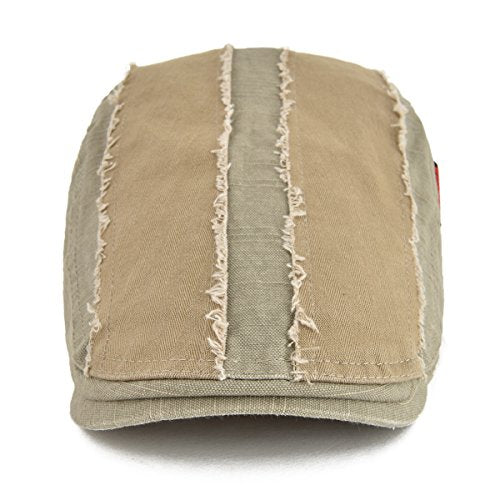 100% Cotton Distressed Ivy Caps Newsboy Cabbie Gatsby Hats for Men