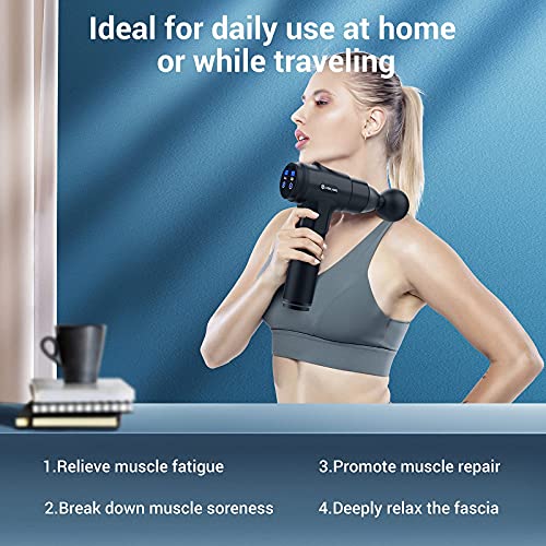 Deep Tissue Massager, Portable Muscle Massage Gun for Back Neck Muscle Relieve