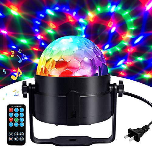 Disco Ball Disco Party Lights Sound Activated Light With Remote Control DJ