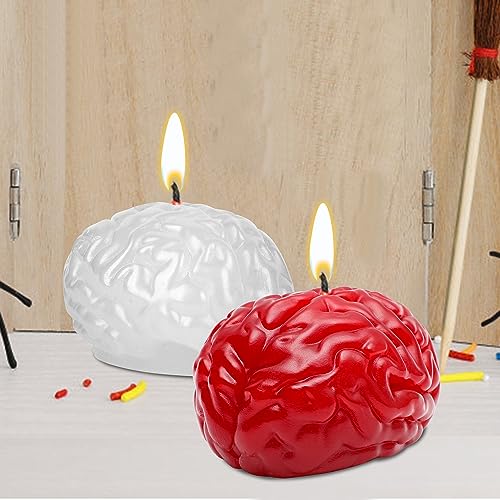 Halloween Candle, Skull Bleeding Candle Gothic Decorations for Home Table Farmhouse