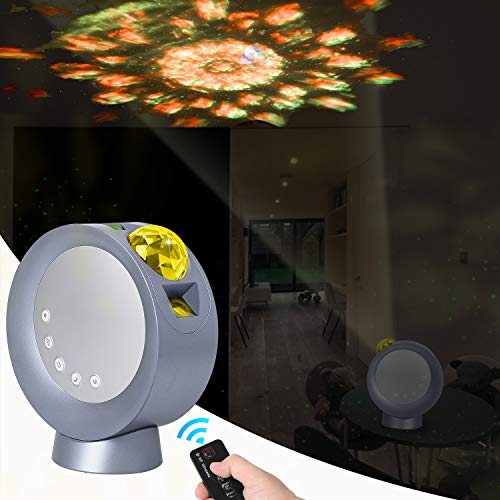 LED Sky Projector Light, Galaxy Lighting, Nebula Star Night Lamp w/ Base & Remote Control