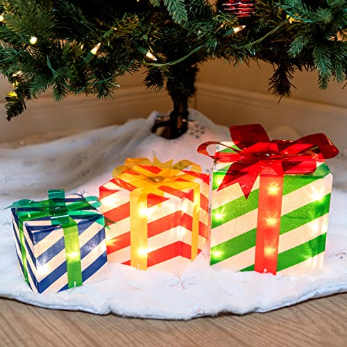 Christmas Lighted Boxes Decoration