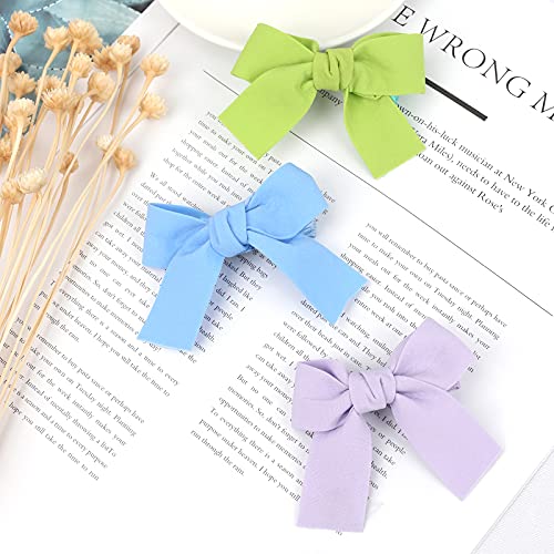 24 PCS Baby Girls Hair Bows Clips 4.5 inch Alligator Clips - One Size